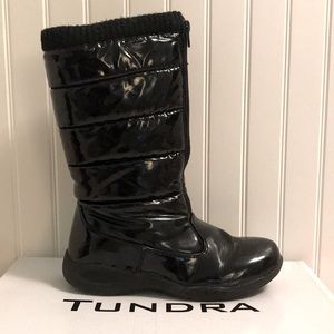 TUNDRA PUFFY black winter boots - VGC